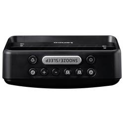 Lenco CR-28BK stolní rádio, FM, AM, FM, USB, funkce alarmu, černá