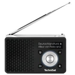 TechniSat DIGITRADIO 1 A 0100/4997 Akumulátorové rádio, DAB+, FM, Výstražná funkce ASA, s akumulátorem, černá, stříbrná