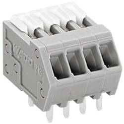 WAGO 218-504 pružinová svorkovnice 0.50 mm² Pólů 4 šedá 1 ks