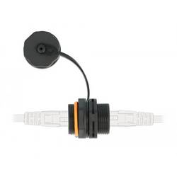 Delock Delock - Netzwerkkoppler - RJ-45 (W) abgedichtet zu RJ-45 (W) Kabelová spojka RJ45 zásuvka ⇔ zásuvka RJ45 Cat. Cat. 6a s uzavíracím víčkem, voděodolná