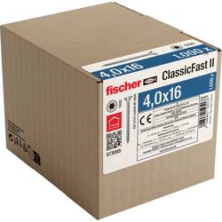 Fischer 573095 šrouby do dřevotřísky 16 mm TX 1000 ks