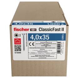 Fischer 573099 šrouby do dřevotřísky 35 mm TX 1000 ks
