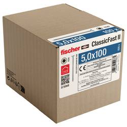 Fischer 573068 šrouby do dřevotřísky 100 mm TX 100 ks