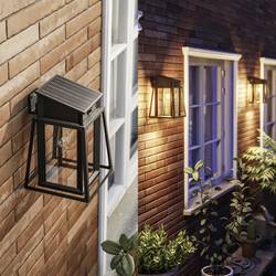 Philips LED Lysin 929004632801 venkovní solární nástěnné osvětlení s PIR senzorem LED pevně vestavěné LED 3.2 W černá
