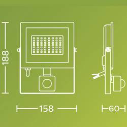 Philips LED Lois 929004642401 venkovní LED reflektor s PIR detektorem 30 W Barvy světla (LED svítidlo): teplá bílá