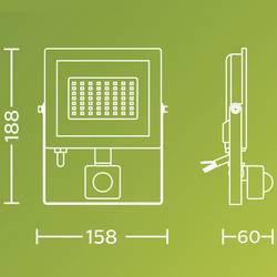 Philips LED Lois 929004642501 venkovní LED reflektor s PIR detektorem 30 W Barvy světla (LED svítidlo): studená bílá