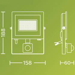 Philips LED Lois 929004643201 venkovní LED reflektor s PIR detektorem 14 W Barvy světla (LED svítidlo): teplá bílá