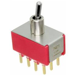 C & K Switches 7401SHZQE Toggle Switch 7000 Series 120 V/AC, 28 V/DC 5 A 4x zap/zap 1 ks Bulk