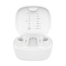 Belkin SoundForm Motion Headset do uší (In Ear) Bluetooth® bílá headset, Nabíjecí pouzdro, odolné vůči potu