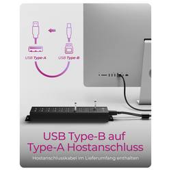 ICY BOX 61076 USB Hub 20 portů USB-A USB 3.0 5 GBit/s černá USB Hub