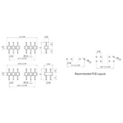 TRU COMPONENTS pinová lišta (precizní) Počet řádků: 1 Počet kontaktů v řadě: 40 TC-190408-040-1-00 1 ks