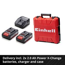 Einhell Professional TP-CD 18 Li-i BL (2x2,0Ah) aku příklepový šroubovák, 2cestný, vč. nabíječky, vč. 2x aku, 4513861