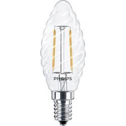Philips LED 34772400 LED Energetická třída (EEK2021) E (A - G) E14 svíčkový tvar, stočený 2 W = 25 W teplá bílá (Ø x d) 35 mm x 97 mm 1 ks
