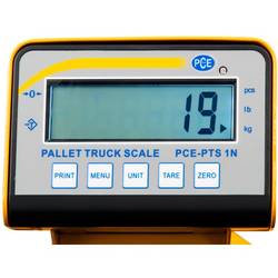 PCE Instruments PCE-PTS 1N paletová váha PCE-PTS 1N Max. váživost 2000 kg Rozlišení 1000 g napájeno akumulátorem