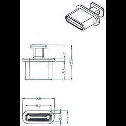 Delock 64013 64013 ochranná krytka 0 mm, 1 ks