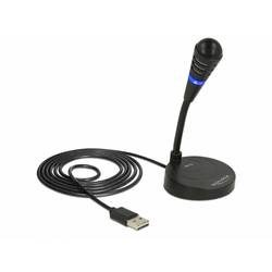 husí krk USB mikrofon Delock 65868 Druh přenosu:kabelový