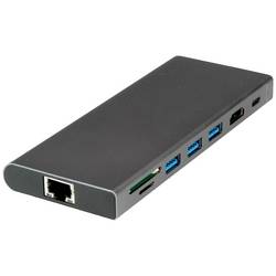 Value USB-C® dokovací stanice Vhodné pro značky (dokovací stanice pro notebook): univerzální integrovaná čtečka karet, napájení USB-C®