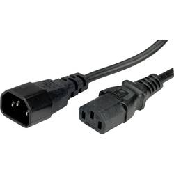 Roline 19.08.1510 napájecí kabel černá 1.00 m PVC plášť