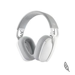 Logitech ZONE VIBE 100 Headset uzavřená (Over Ear) Bluetooth® stereo bílá Redukce šumu mikrofonu, Potlačení hluku regulace hlasitosti, Vypnutí zvuku mikrofonu
