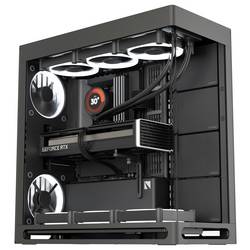 HAVN HAVN HS 420 PC-Gehäuse, Midi-Tower, E-ATX, Tempered Glass - schwarz midi tower pouzdro, herní pouzdro, PC skříň černá