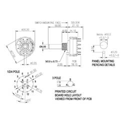 TRU COMPONENTS TC-DS2X6P TC-DS2X6P otočný spínač 0.35 A Počet pozic přepínače 6 5 x 30 ° 1 ks