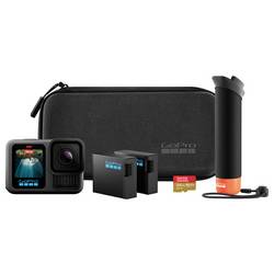GoPro HERO13 Black Accessory Hard Bundle Sportovní outdoorová kamera Webkamera, GPS, 5,3 K, 360°, Bluetooth, Wi-Fi, dotyková obrazovka, stereo zvuk