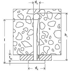 Fischer FDZ 6/35 554898 stropní hřebík ocel galvanizováno zinkem 100 ks