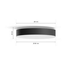 Philips Hue LED stropní reflektory 4115930P6 Enrave pevně vestavěné LED 19.2 W teplá až studená bílá