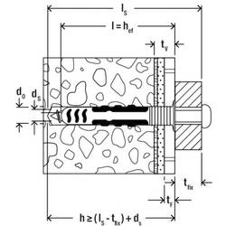 Fischer 557727 DuoSeal hmoždinka 38 mm 6 mm 50 ks