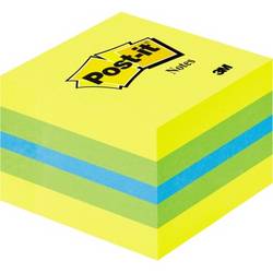 Post-it kostka samolepících poznámek 2051-L 51 mm x 40 mm modrá, limetkově zelená, citrónově žlutá 400 listů