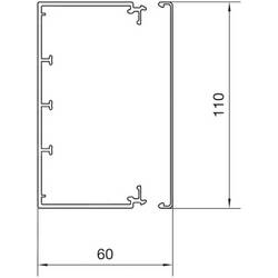 Hager LF6011009016 kabelová lišta (d x š x v) 2000 x 110 x 60 mm 2 m bílá
