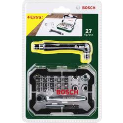 Bosch Accessories Promoline 2607017392 sada bitů, 27dílná, plochý, křížový PZ, křížový PH, inbus, vnitřní šestihran (TX), 1/4 (6,3 mm)