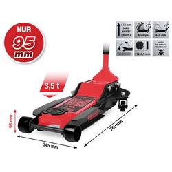 KS Tools Hydraulický zvedák auta 3500 kg min./max.výška: 95 - 540 mm