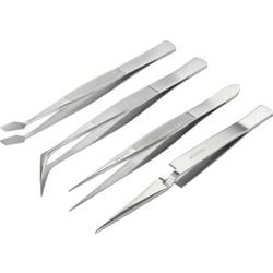 Basetech BT-2108046 sada pinzet, 4dílná, špičatá, 114.5 mm