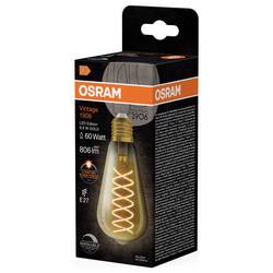 OSRAM HOMELIGHTING 4099854137846 LED Energetická třída (EEK2021) F (A - G) E27 Svítidlo, Edisonka 8.8 W = 60 W teplá bílá (Ø x d) 64 mm x 143 mm 1 ks