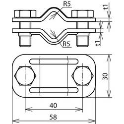 DEHN 459029 UTK 8.10 8.10 V2A Oddělovací svorka 1 ks