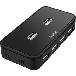 Hama 7 portů USB Hub černá
