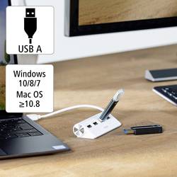 Hama 00200120 USB Hub 4 porty USB-A USB 2.0 480 MBit/s bílá