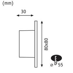 Paulmann 41309 41309 LED vestavné nástěnné svítidlo, LED, LED, bílá (matná), sada 4 ks