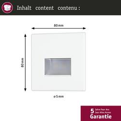Paulmann 41309 41309 LED vestavné nástěnné svítidlo, LED, LED, bílá (matná), sada 4 ks