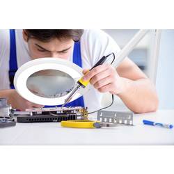 TOOLCRAFT TO-7427319 Lupa s LED osvětlením, se svorkou, 1160 lm, 178 mm (7) zvětšení=1.75 x 17.8 cm Třída energetické účinnosti 2021 F (A - G)