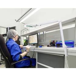 TOOLCRAFT TO-7427319 Lupa s LED osvětlením, se svorkou, 1160 lm, 178 mm (7) zvětšení=1.75 x 17.8 cm Třída energetické účinnosti 2021 F (A - G)