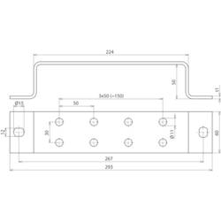 DEHN 472024 ES 2X4 ASB11 STTZN Zemnící lišta 1 ks
