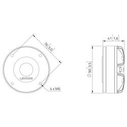 Lavoce DF10.142LM výškový driver 8 Ω