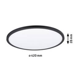 Paulmann Atria Shine 70999 LED stropní svítidlo 22 W teplá bílá černá