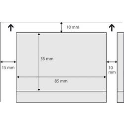 Sigel LP790 potisknutelné vizitky, hladké hrany 85 x 55 mm vysoce bílá 100 ks Formát papíru: A4