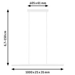 Paulmann Lento Pendell 79901 závěsné světlo LED LED bílá