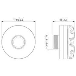 Lavoce DN10.172KS výškový driver Výkon RMS=55 W 8 Ω