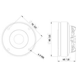 Lavoce DF10.143 výškový driver 8 Ω