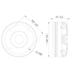 Lavoce DN14.40TK výškový driver 8 Ω